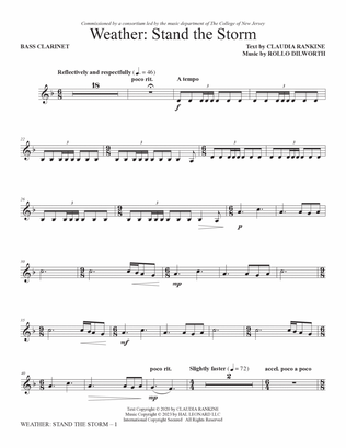 Weather: Stand The Storm (Full Orchestration) - Bass Clarinet