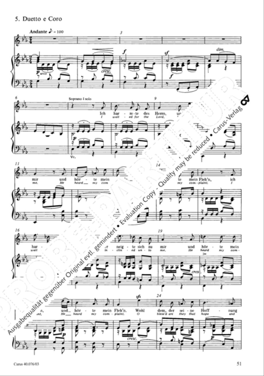 Hymn of Praise, MWV A 18 Hymn of Praise, MWV A 18 SSAATB scores gallery preview page 52