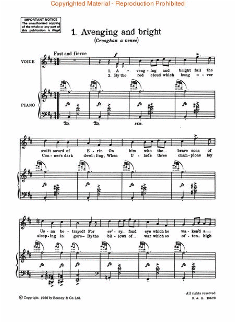 Folksong Arrangements – Volume 4: Moore's Irish Melodies High Voice scores gallery preview page 2