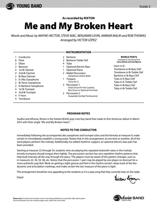 Me and My Broken Heart: Score