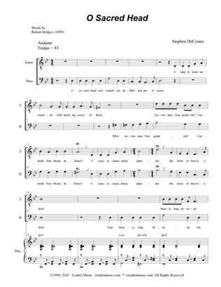 O Sacred Head (Duet for Tenor and Bass Solo)