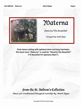 Book cover for Materna (America The Beautiful)