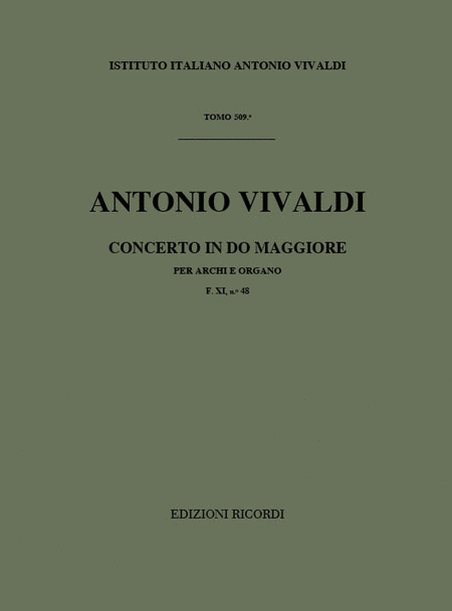 Concerto Per Archi E B.C.: In Do Rv 113