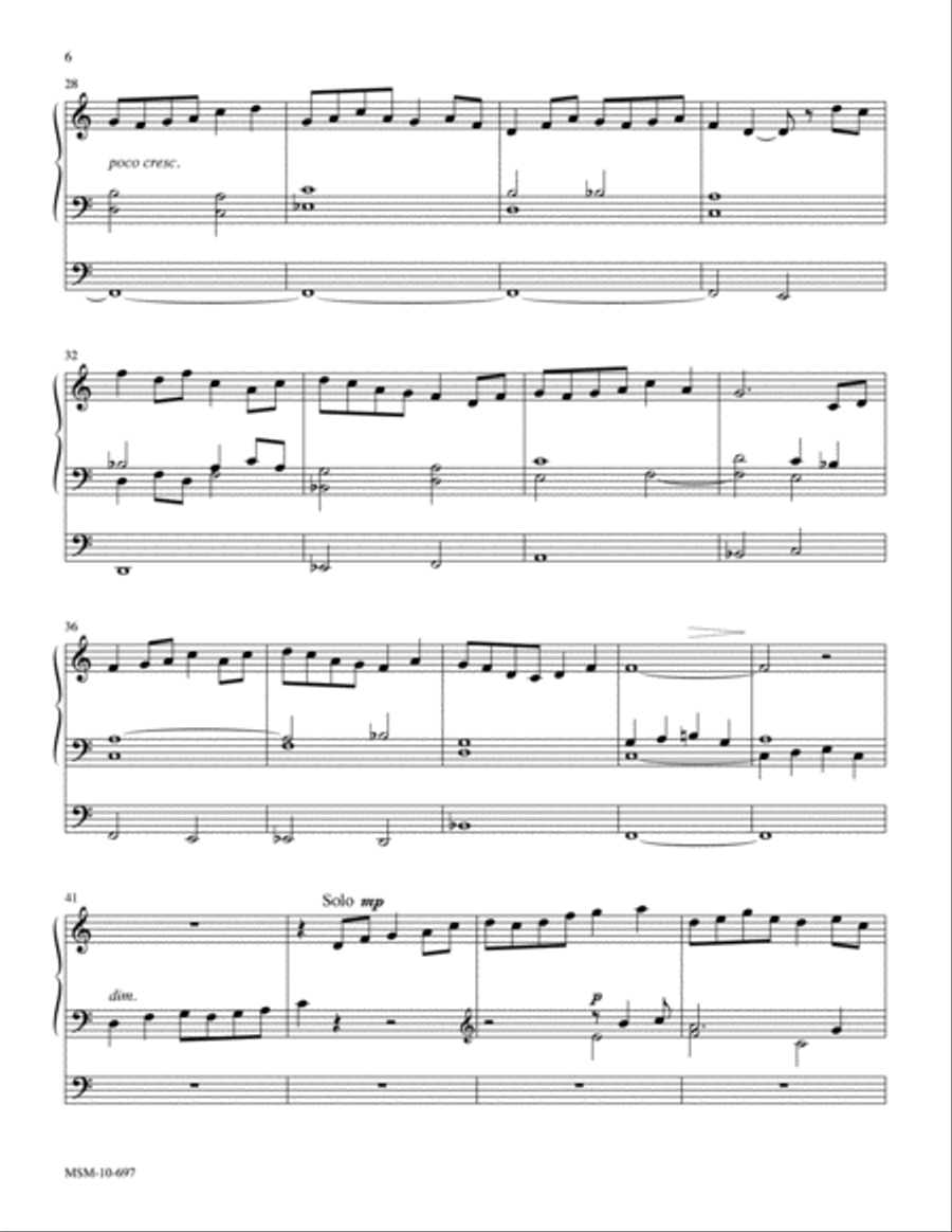 Celtic Suite Organ scores gallery preview page 6