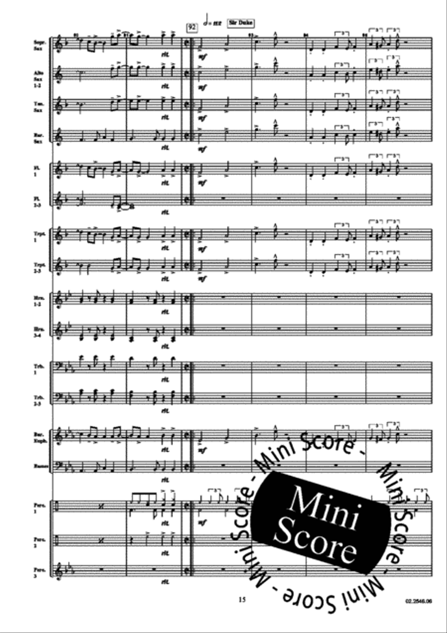 Stevie Wonder Medley Big Band scores gallery preview page 19