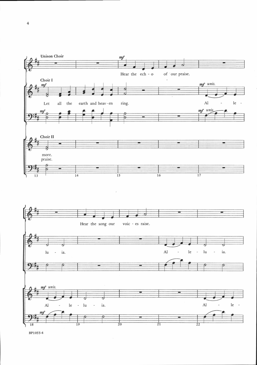 Come, Join Our Song 4-Part scores gallery preview page 3