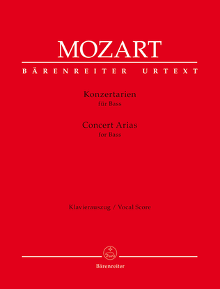 Book cover for Concert Arias for Bass