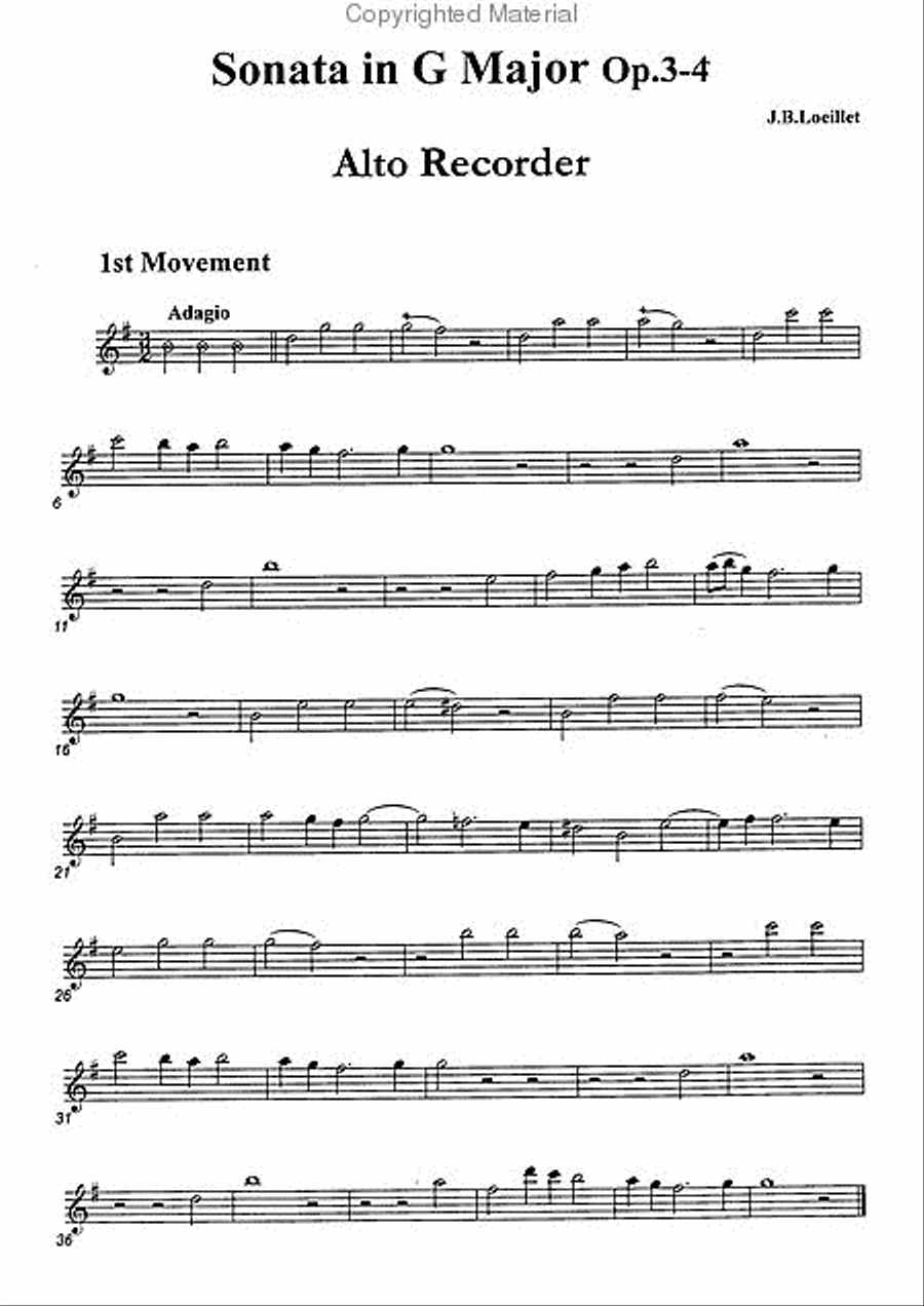 Sonatas, Vol. 10 Alto Recorder scores gallery preview page 2
