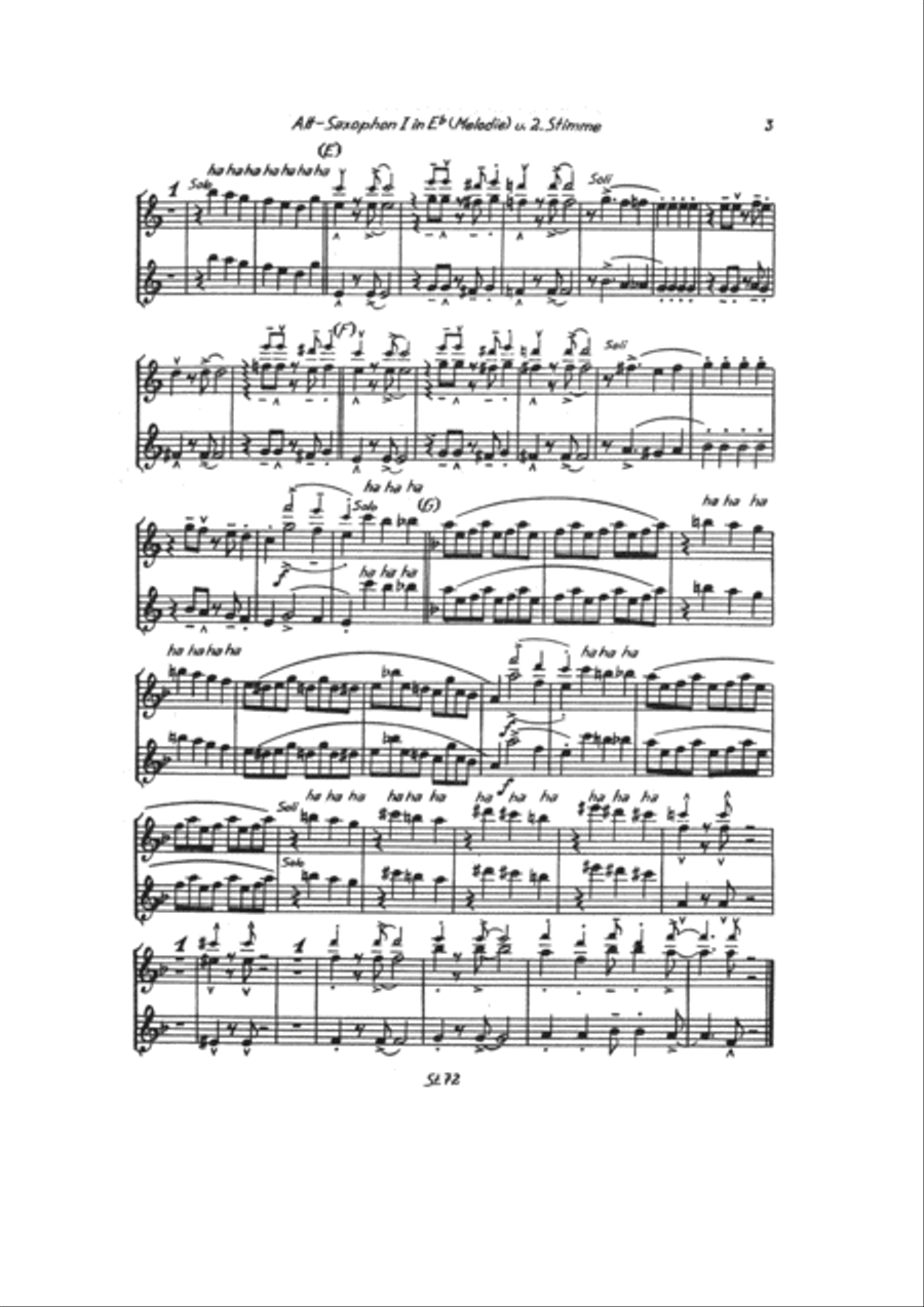 Tipsy Tipsy Tenor Saxophone scores gallery preview page 4