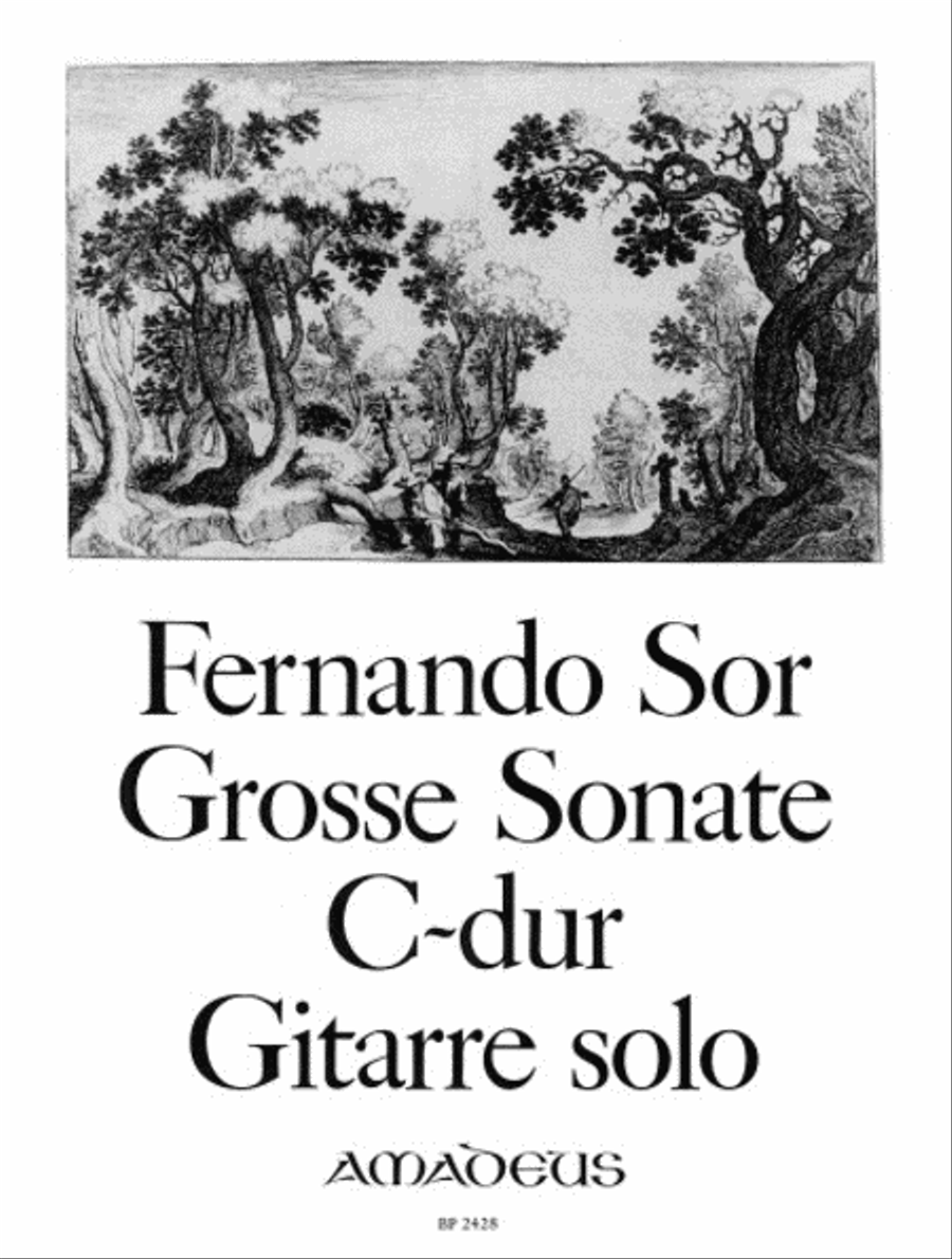 Great Sonata C major op. 22 Classical Guitar scores gallery preview page 1
