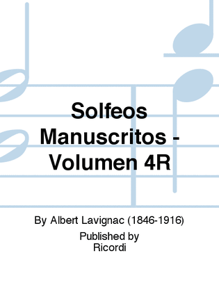 Solfeos Manuscritos - Volumen 4R