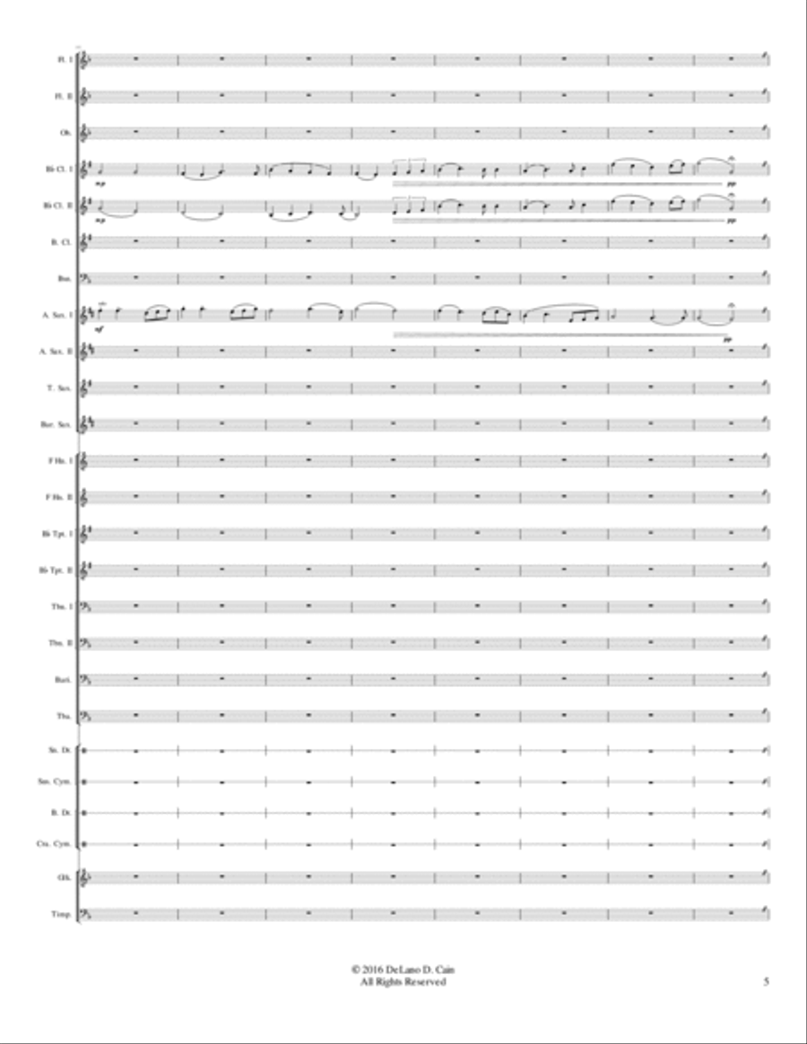 Hark! The Herald Angels Sing Concert Band scores gallery preview page 5