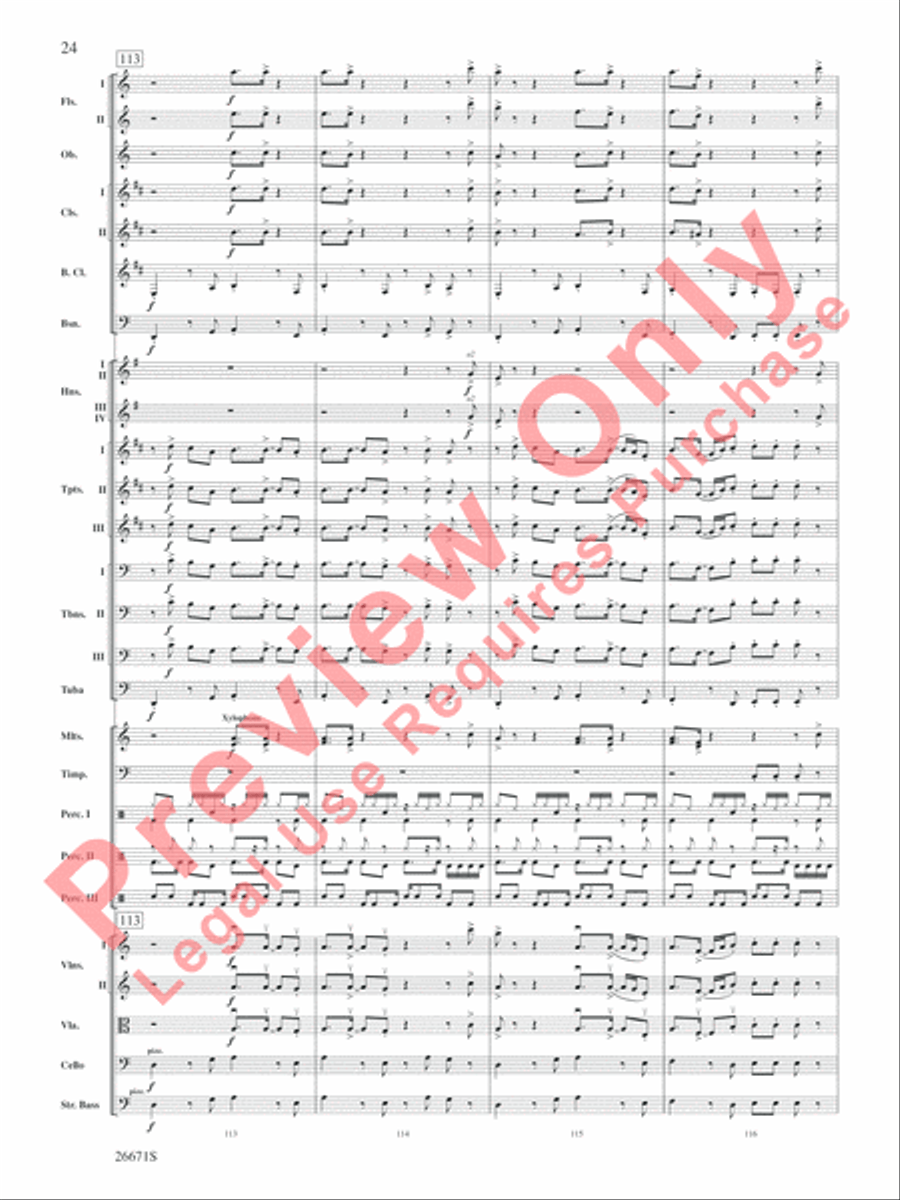 The Story of Mumble Happy Feet Full Orchestra scores gallery preview page 25