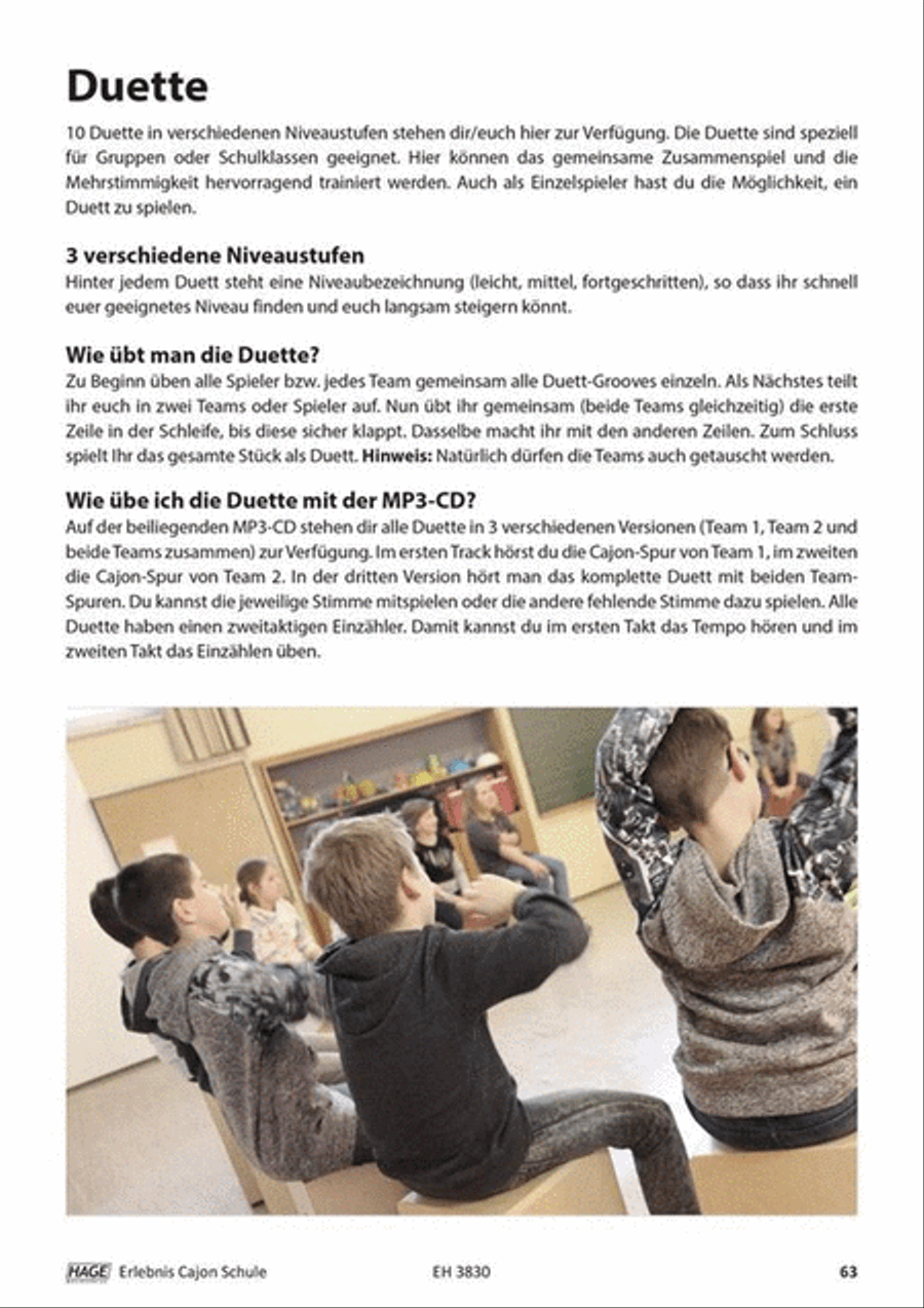 Erlebnis Cajon Schule Erlebnis Cajon Schule CD scores gallery preview page 4