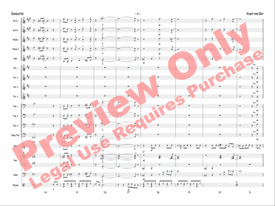 Night and Day Night and Day Jazz Ensemble scores gallery preview page 7