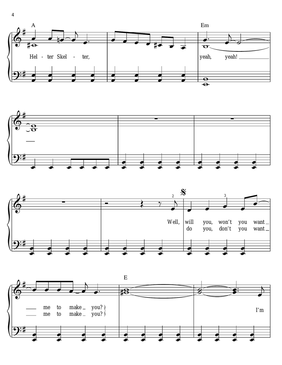 Helter Skelter Voice scores gallery preview page 4
