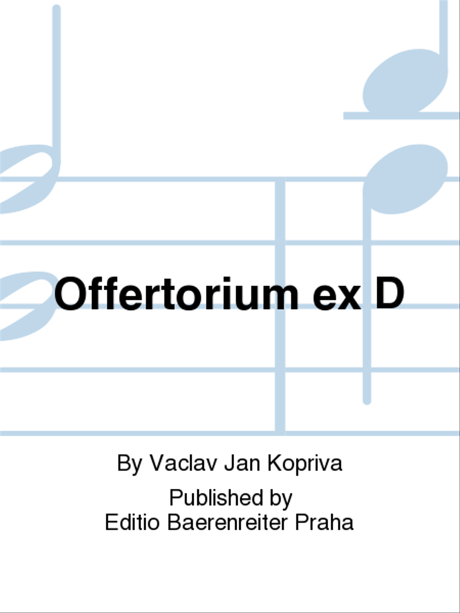 Offertorium ex D Offertorium ex D 4-Part scores gallery preview page 1