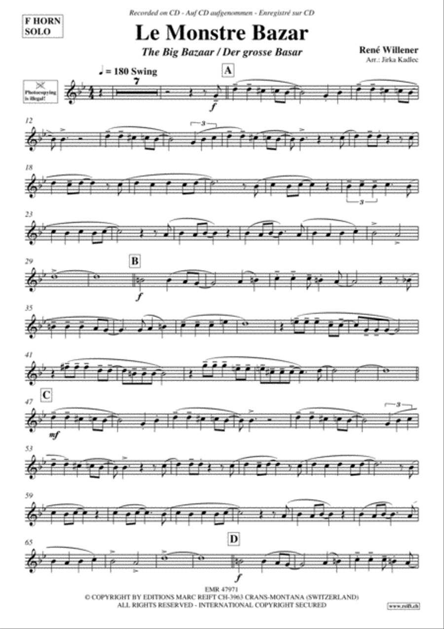 Le Monstre Bazar Horn scores gallery preview page 2
