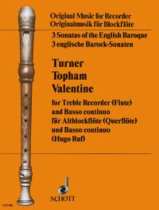 Book cover for 3 Sonatas of the English Baroque