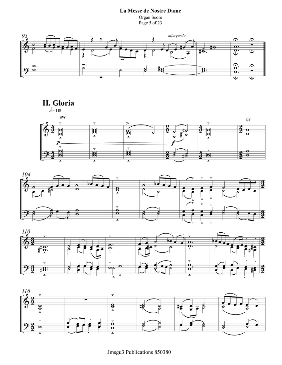 Machaut: La Messe de Nostre Dame for Organ - Study Score Organ Solo scores gallery preview page 5