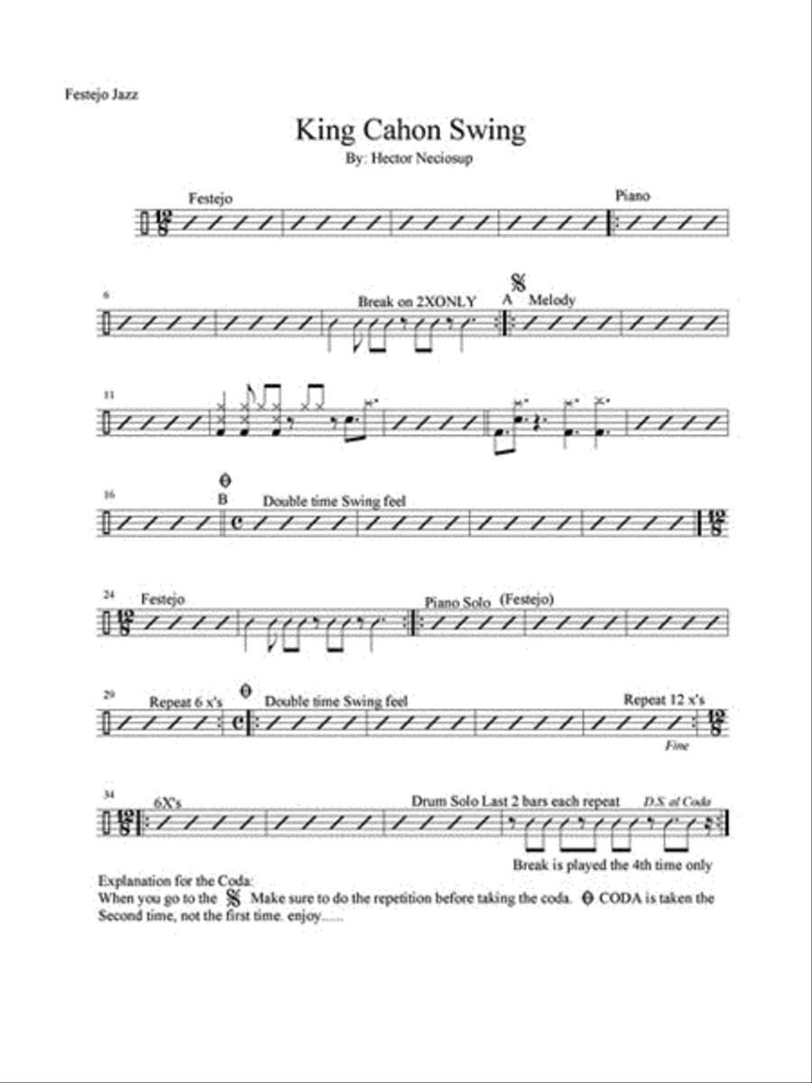 The Art of Latin Drumming Drums scores gallery preview page 5