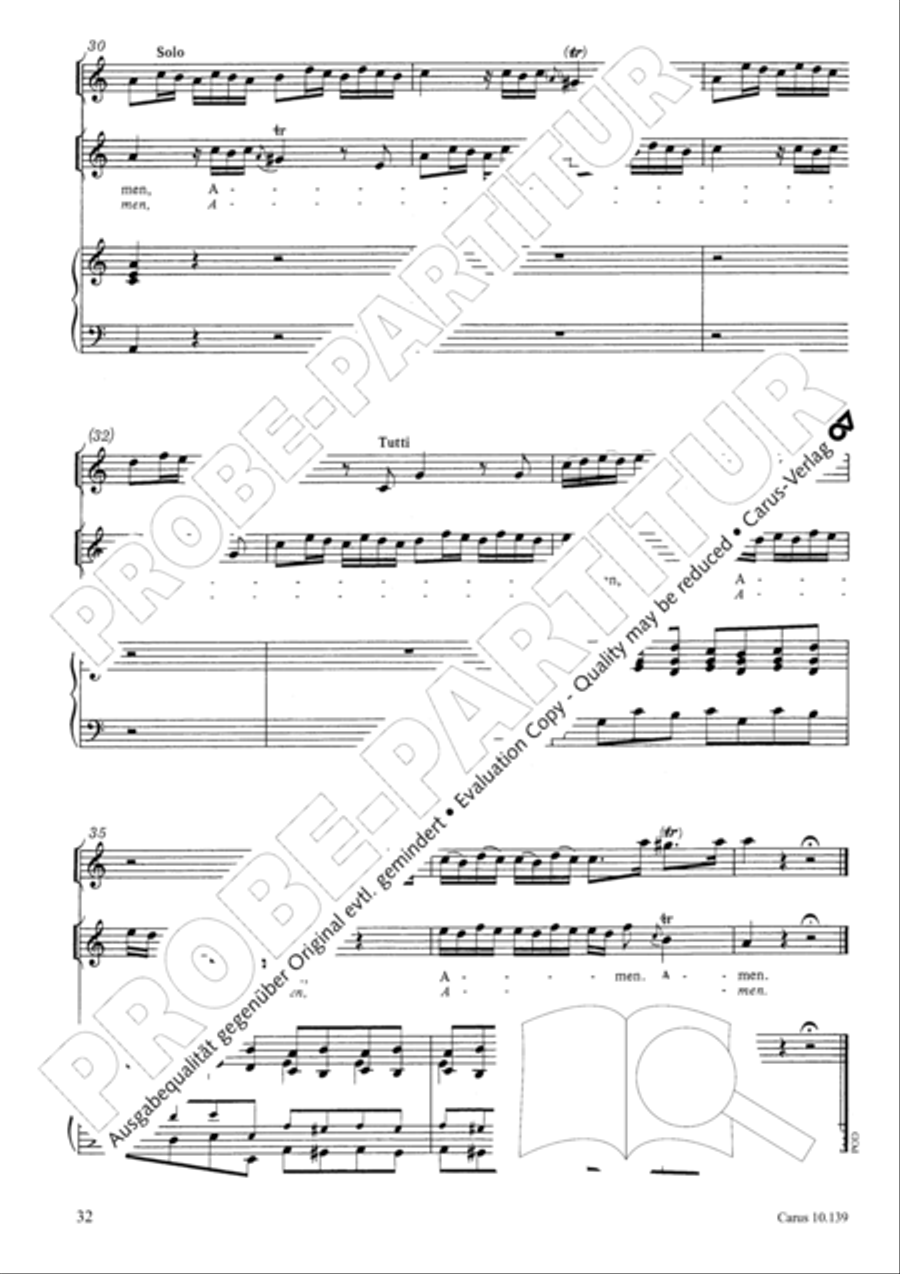 All my spirit exalts my Saviour (Meine Seele erhebt den Herren) Flute scores gallery preview page 33