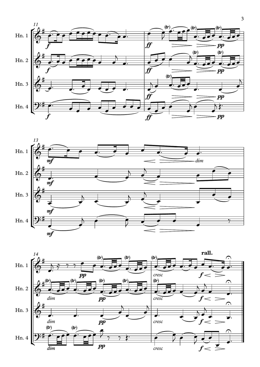 Music for the Royal Fireworks - La Paix Brass Ensemble scores gallery preview page 3