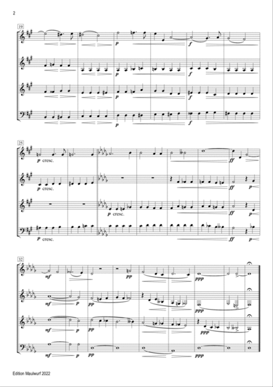 Zur Ruh, zur Ruh! Brass Quartet scores gallery preview page 2