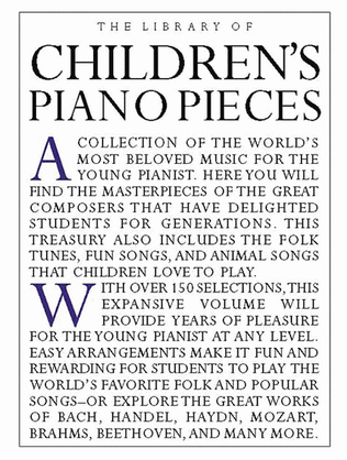 Book cover for The Library of Children's Piano Pieces