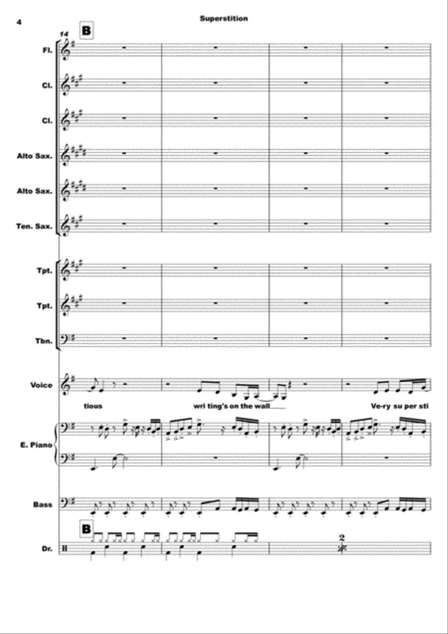 Superstition Large Ensemble scores gallery preview page 4