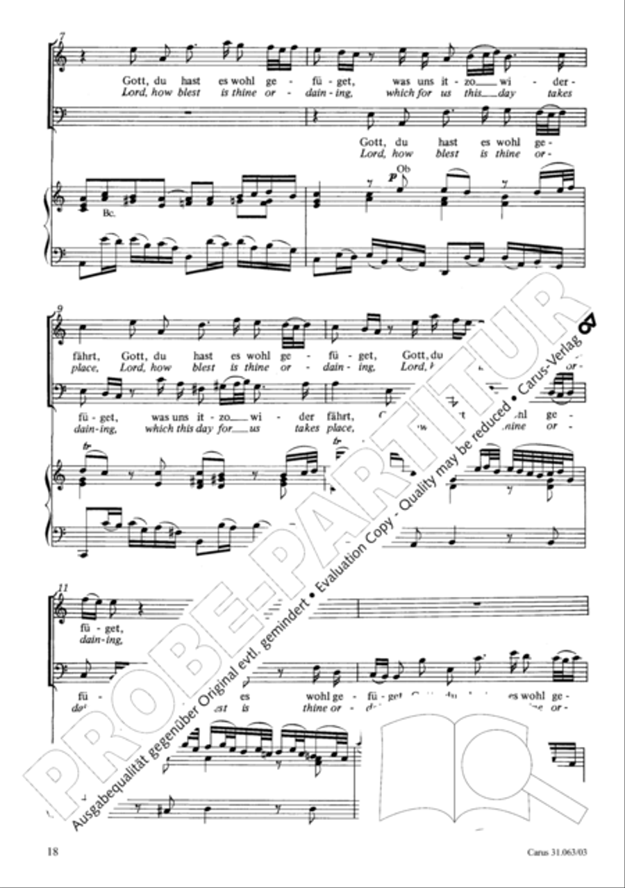 Christians, etch this blessed day (Christen, atzet diesen Tag) 4-Part scores gallery preview page 19