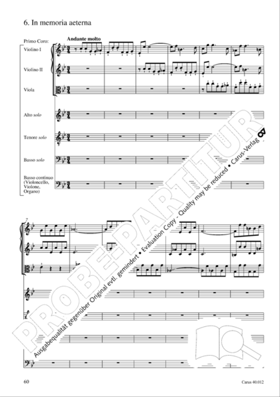 Beatus vir (How blest is he) Psalm 111 4-Part scores gallery preview page 61