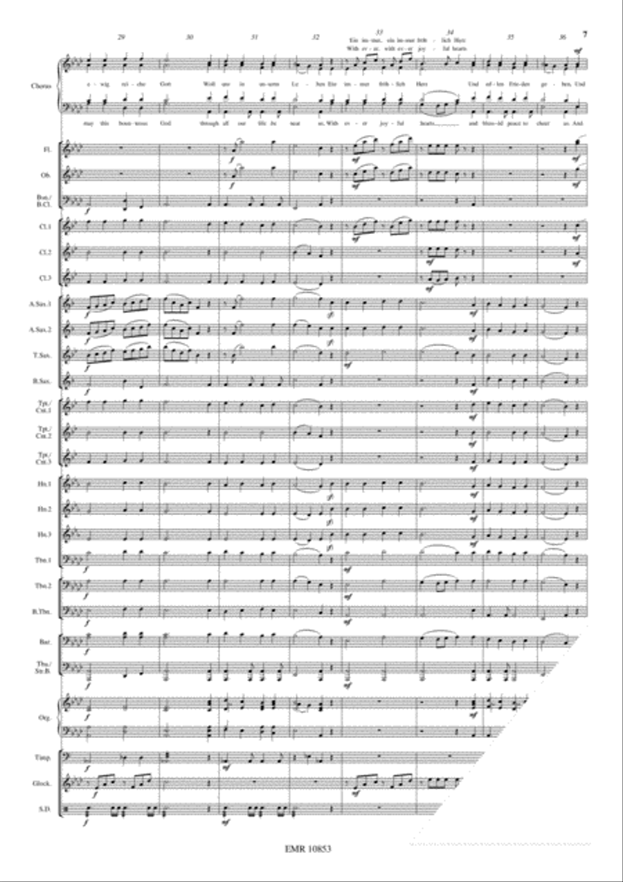 Nun danket alle Gott 4-Part scores gallery preview page 8
