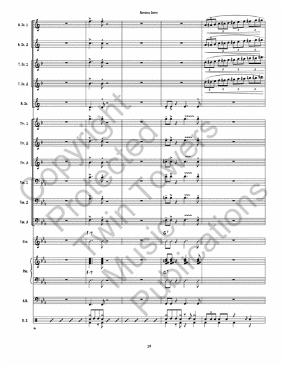 Buffarilla Shuffle Jazz Ensemble scores gallery preview page 20