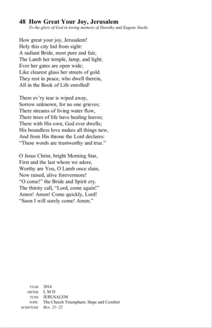 Marvel at the Mercy: The Hymns of Stephen P. Starke, Volume 2 Hymn Anthems scores gallery preview page 16