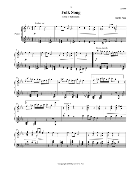 Pianistic Creations: Original Music for Piano Solo (volume 3)