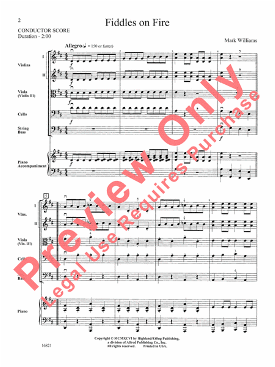 Fiddles on Fire Fiddles on Fire String Orchestra scores gallery preview page 3