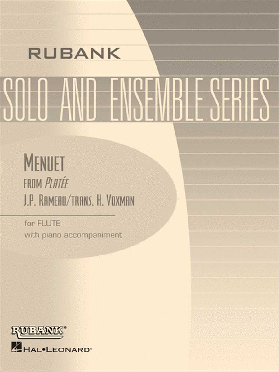 Flute Solos With Piano - Menuet From Platee