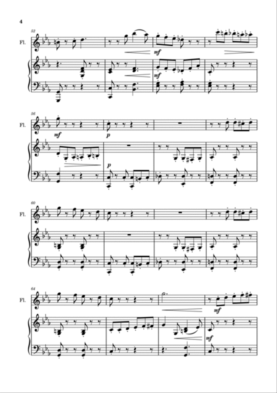 Funeral March of a Marionette Chamber Music scores gallery preview page 4