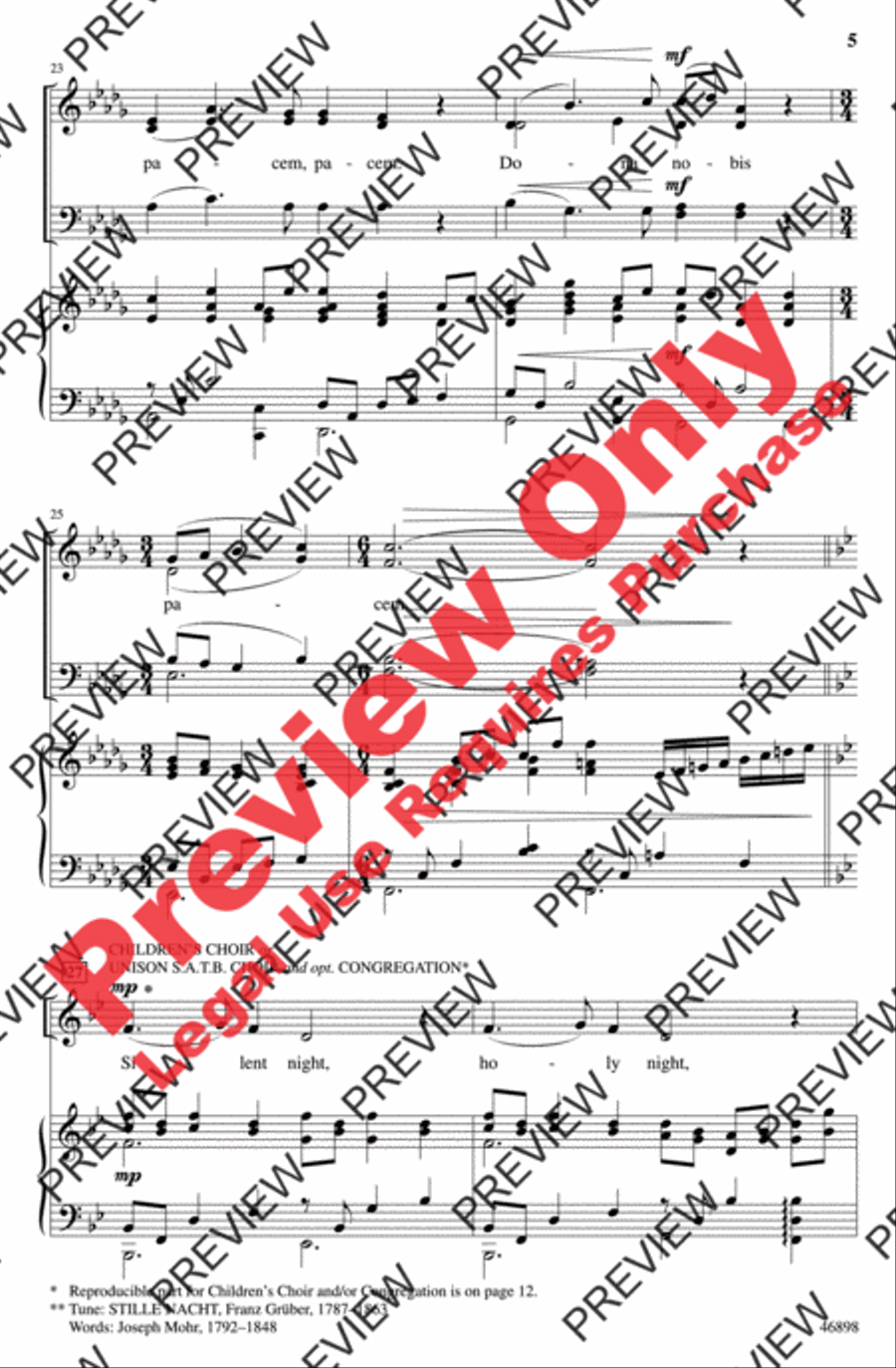 Child of Peace Child of Peace 4-Part scores gallery preview page 5