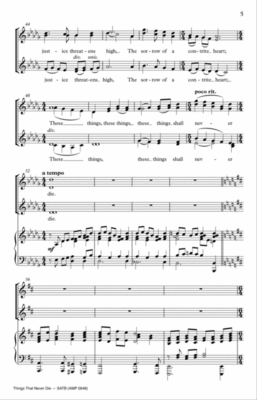 Things That Never Die Things That Never Die SSA scores gallery preview page 5