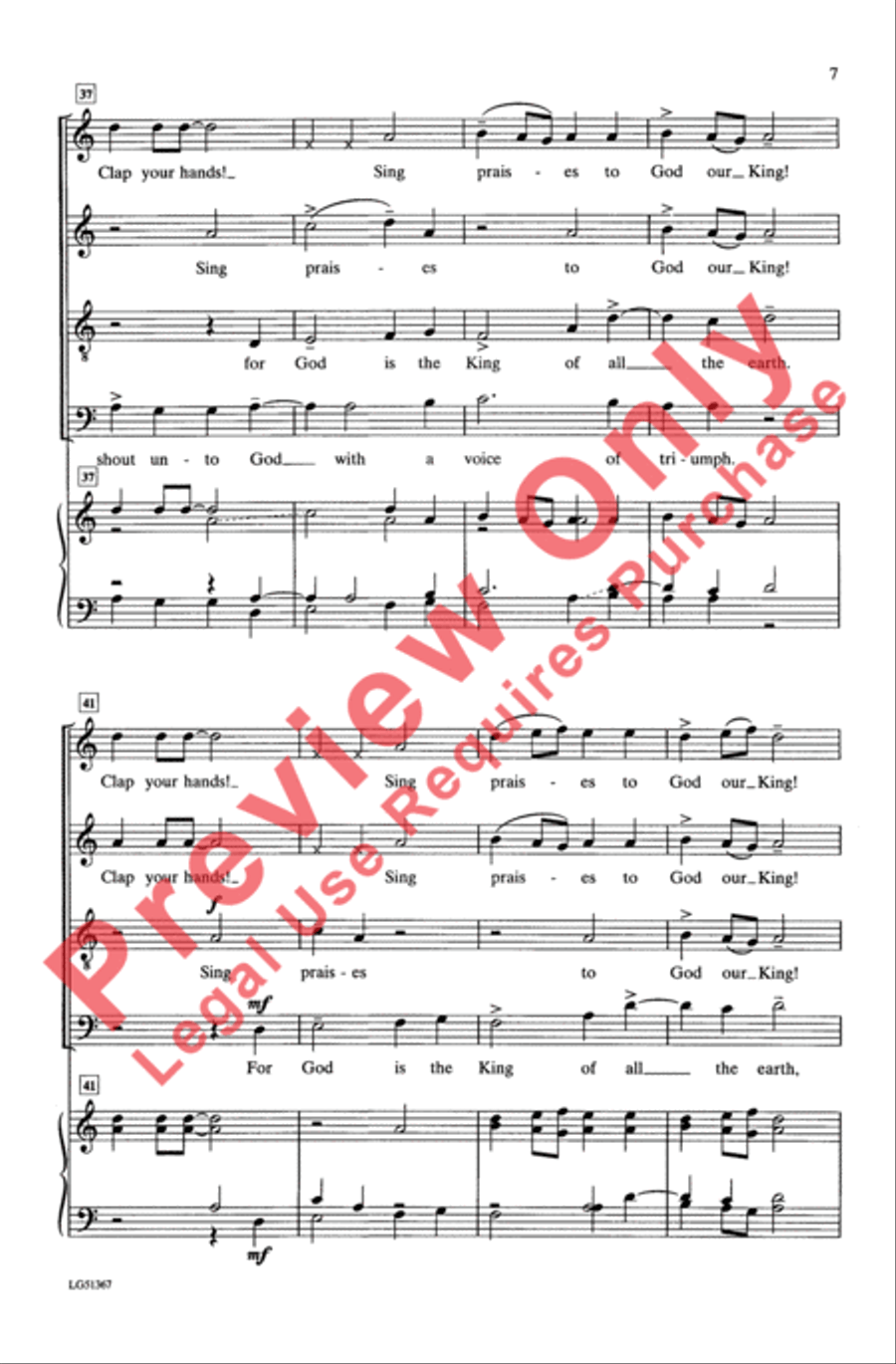 Sing Praises 4-Part scores gallery preview page 6