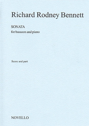 Book cover for Richard Rodney Bennett: Sonata For Bassoon And Piano