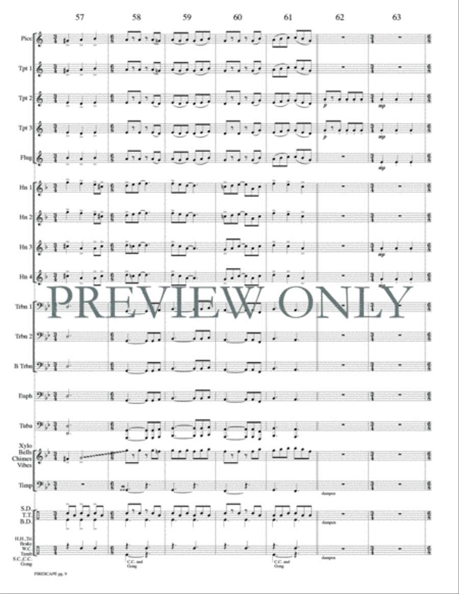 Firescape Firescape Small Ensemble scores gallery preview page 11