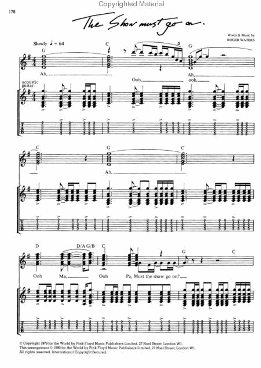 Pink Floyd - The Wall Electric Guitar scores gallery preview page 3