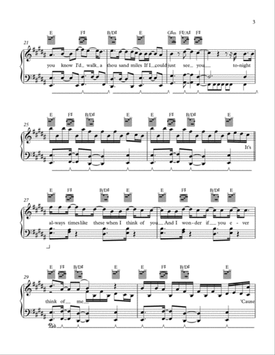 A Thousand Miles Voice scores gallery preview page 3
