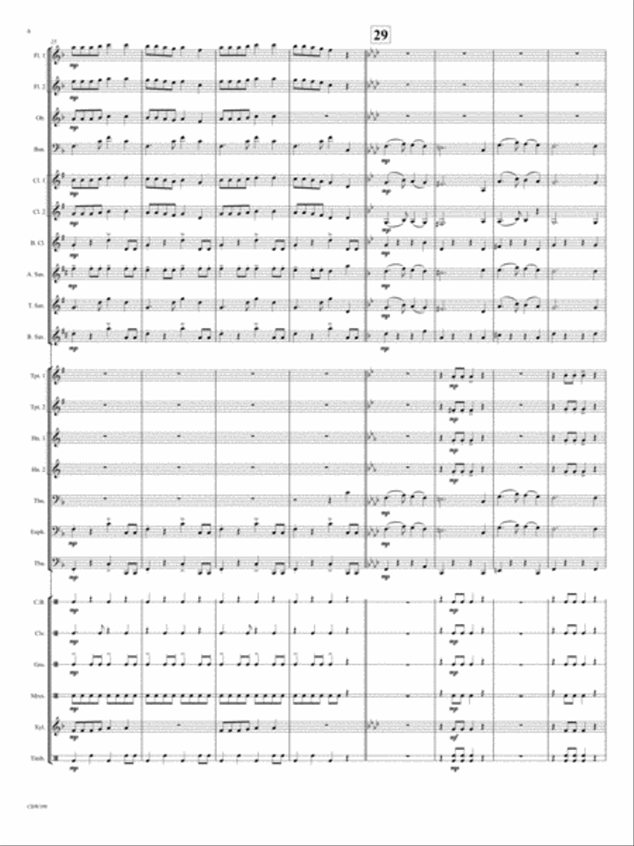 Danza Latina Danza Latina Concert Band scores gallery preview page 6