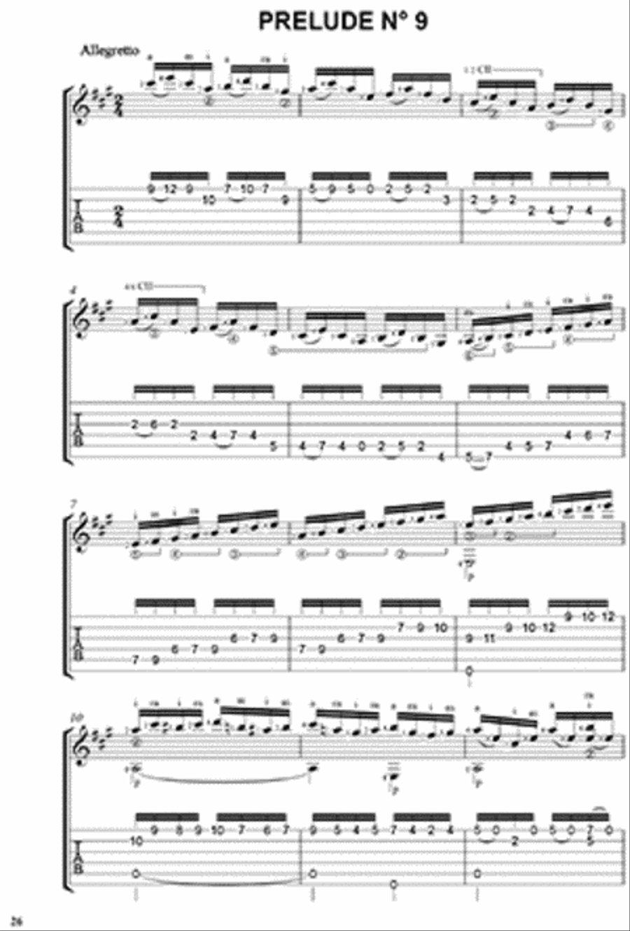 Francisco Tarrega: Preludes Acoustic Guitar scores gallery preview page 3