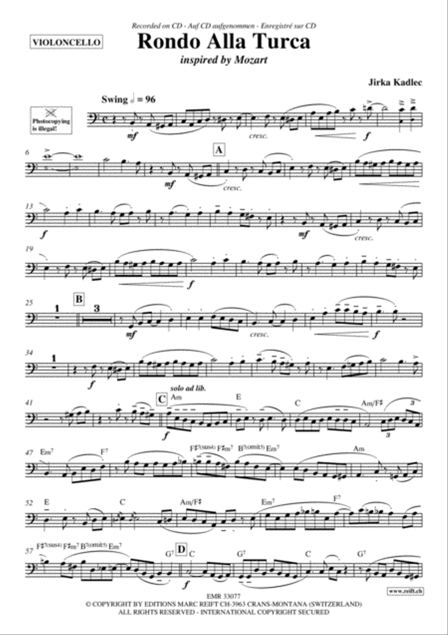 Rondo Alla Turca Piano Accompaniment scores gallery preview page 2