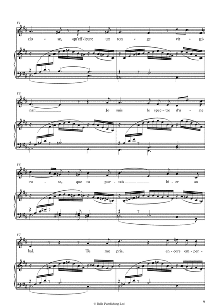 La spectre de la rose, Op. 7 No. 2 (D Major)